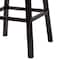 Baxton Studio Black Faux Leather Tufted Swivel Barstool with Nail heads Trim 120-6596 - alternate 7